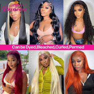 13x6 13x4 HD Lace Frontal Preplucked Glueless Human Hair Wig