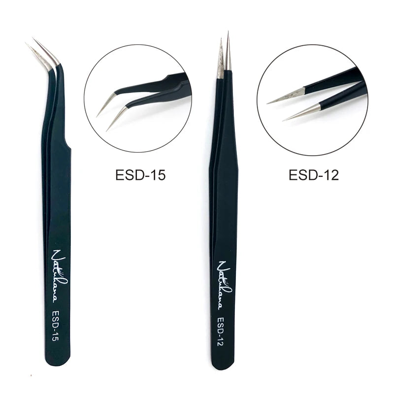 Anti-static Individual Eyelash Extension Tweezers