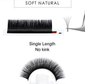 Natural Volume Silk Easy Fanning Blooming Eyelash Extensions