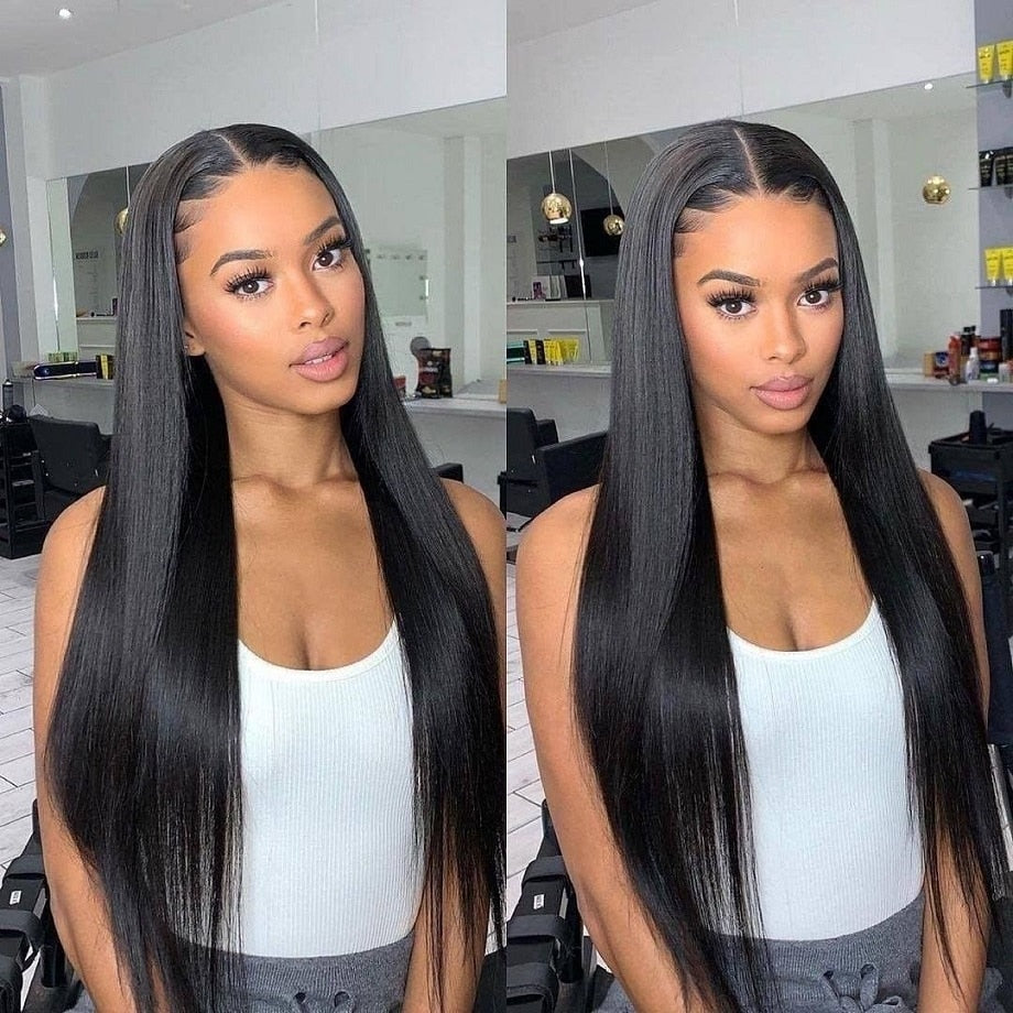 360 Full HD Pre Plucked Lace Frontal Straight Wig With Baby Hair