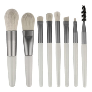 8Pcs Professional Makeup Brushes Set Eye Shadow Foundation Blush Blending
