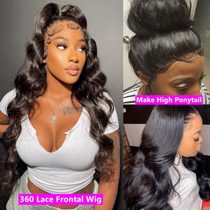 Brazilian Body Wave PrePlucked HD Lace Front Wig