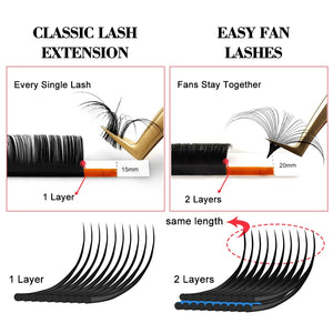 Easy Fan Volume Autofan Cilios Soft CC/D Professional Eyelash Extension