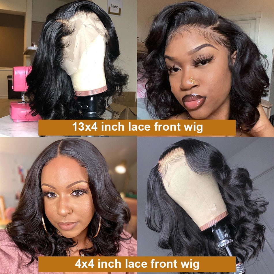 Brazilian Body Wave Transparent Lace Frontal Wig
