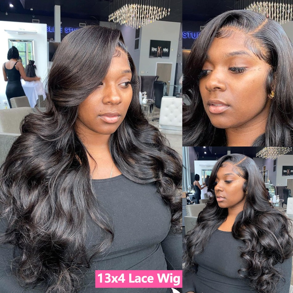 HD Transparent Body Wave  Pre Plucked 360 Lace Front Wig