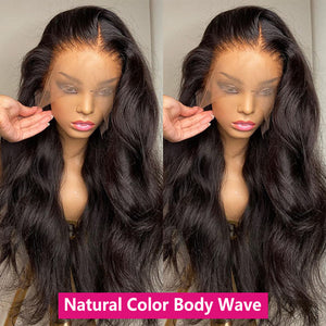 Pre Plucked Straight Hd Transparent Lace Front Wig