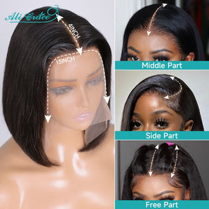 Brazilian Pre-Plucked Bob Wig Lace Front Human Hair Wigs