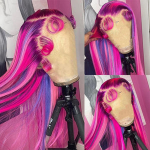 Brazilian Glueless Blonde Straight Lace Front Human Hair Wigs
