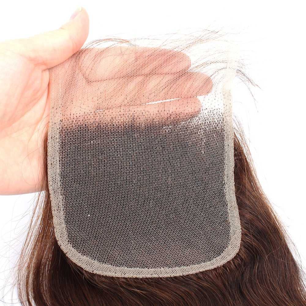 Brazilian HD Lace Closure Human Hair Body Wave Bundles