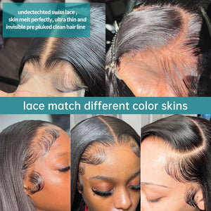 Brazilian Straight Transparent Lace Front Closure Wig