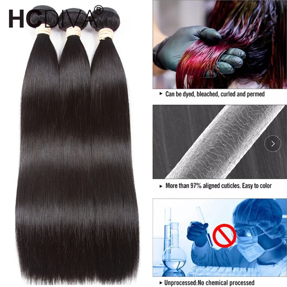 Brazilian Straight Human Hair Bundles