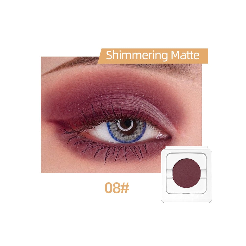 8 Colors Matte Pigment Shimmer Glitter Eyeshadow