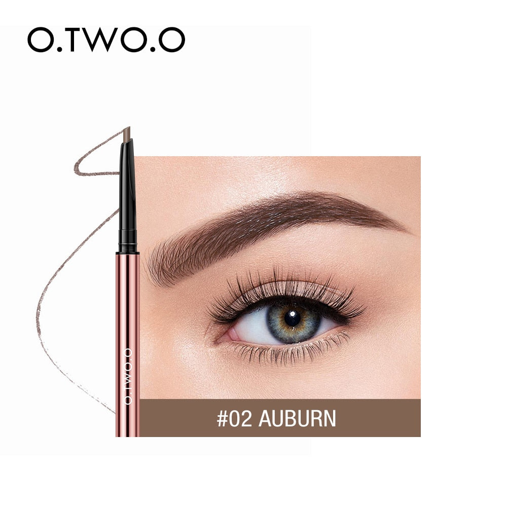 O.TWO.O Ultra Fine Triangle Eyebrow Pencil Precise Brow Definer Long Lasting Waterproof Blonde Brown Eye Brow Makeup 6 Colors