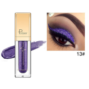 18 Colors  Waterproof Metallic Pigment Glitter Eyeshadow Makeup