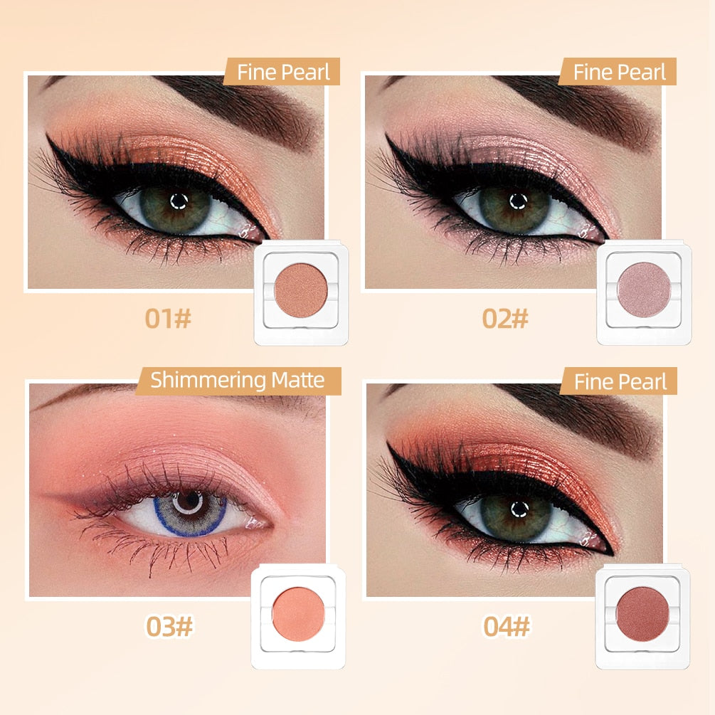 8 Colors Matte Pigment Shimmer Glitter Eyeshadow