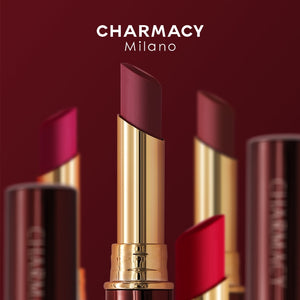CHARMACY 16 Colors Waterproof Velvet Lipstick Easy To Wear Longstay Lip Stick Long-Lasting Matte Lip Makeup Cosmetic
