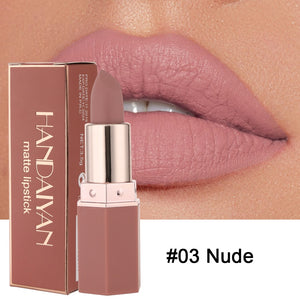 6 Colors Waterproof Nude Matte Lipsticks