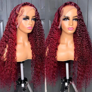 Deep Wave Curly HD Lace Front  Human Hair Wigs