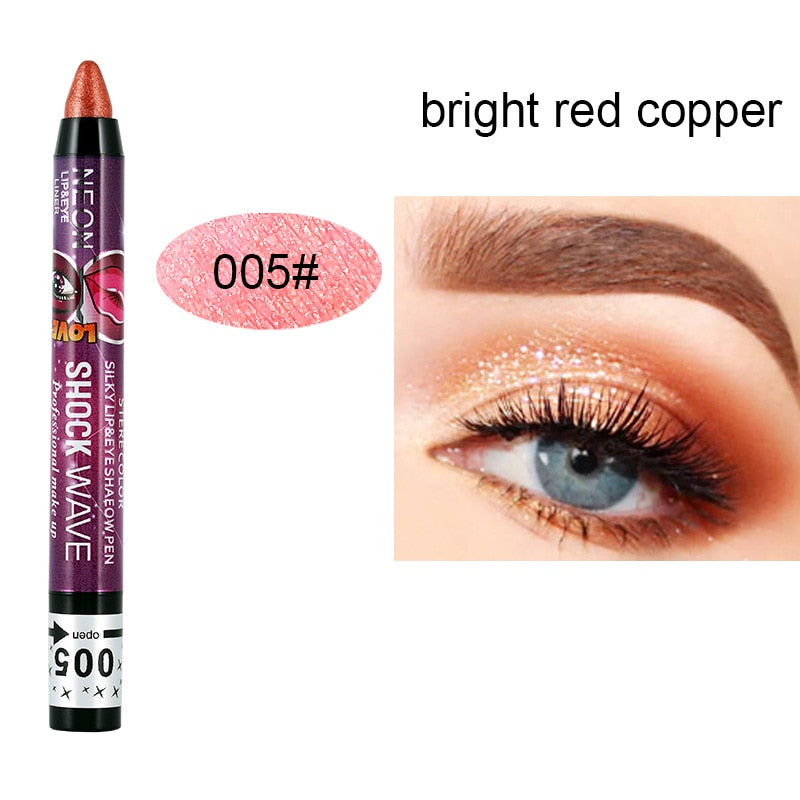 Waterproof Blooming Shiny Glitter Eyeshadow Pen