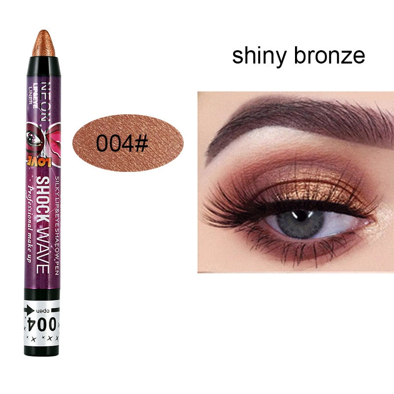 Waterproof Blooming Shiny Glitter Eyeshadow Pen