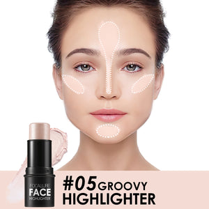 Glitter Illuminator Highlighter Makeup Stick Contouring Bronzer For Face