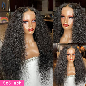 Deep Wave 13x4 Brazilian Human Hair HD Lace Closure Wig