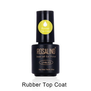 ROSALIND Base For Nails Gel Polish Hybrid Laser Top Matt Coat Semi Permanent UV Varnish For Manicure Soak Off Primer Lacquer 7ML