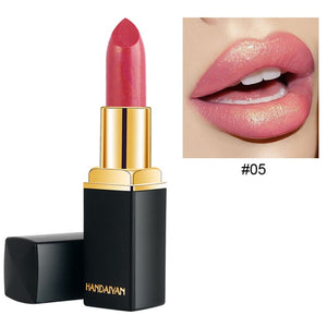 2019 New 9 Colors Luxury Lipstick Lips Makeup Waterproof Shimmer Long Lasting Pigment Nude Pink Mermaid Shimmer Lipsticks Makeup