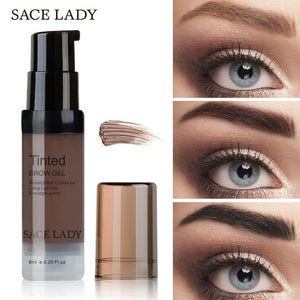 SACE LADY Waterproof Eyebrow Gel Makeup Henna Shade For Eye Brow Tint Natural Enhancer Make Up Cream Long Lasting Brand Cosmetic