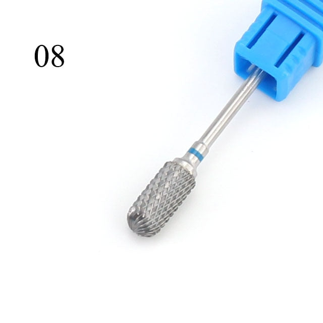 Tungsten Carbide Nail Drill Bit Milling Cutter Eletric Manicure Machine Equipment Cuticle Clean Burr Pedicure Accessories Tools