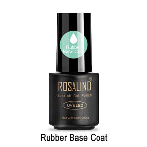 ROSALIND Gel Polish Top Coat Base Coat Shiny Long Lasting Reinforce 7ml Hybrid Varnishes Manicure UV Gel Lacquer Nail Art Primer