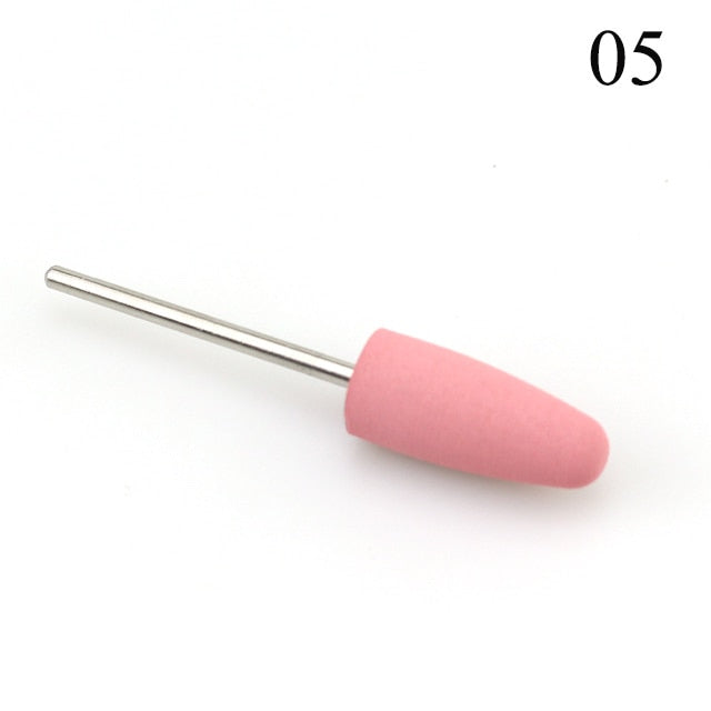 28 Types Silicone Electric Drill Bits Rubber Manicure Drills Bit Rotary Milling Cutter Burr Cuticle Polishing Tools Accessories