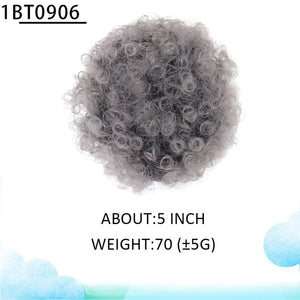 WEILAI Synthetic chignon Buns Boy Wig Hair Accessories Girl Balerina postiche cheveux Afro Puff Wigs for Black Women Ponytail