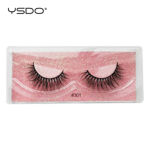YSDO 1 Pair 3D Mink Eyelashes Cruelty Free Lashes Fluffy Full Strip Thick False Eyelashes Cils Makeup Dramatic Real Mink Lashes