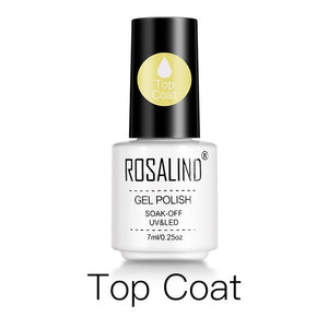 ROSALIND Gel Varnishes Gel Nail Polish For Manicure Varnish Hybrid Semi Permanent Top Base Of Nails Macaron Gel Polish