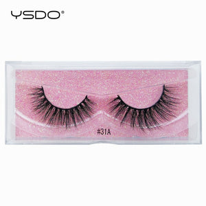 YSDO 1 pair 3D Mink Eyelashes Cruelty free Lashes Makeup Dramatic False Eye Lashes Fluffy Full Strip Thick Mink Lashes Faux Cils