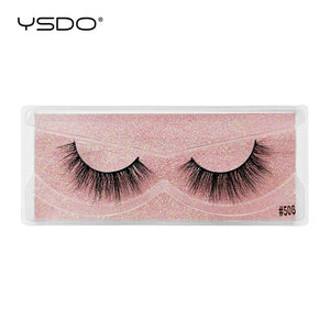 YSDO 1 pair 3D Mink Eyelashes Cruelty free Lashes Makeup Dramatic False Eye Lashes Fluffy Full Strip Thick Mink Lashes Faux Cils