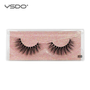 YSDO 1 pair 3D Mink Eyelashes Cruelty free Lashes Makeup Dramatic False Eye Lashes Fluffy Full Strip Thick Mink Lashes Faux Cils