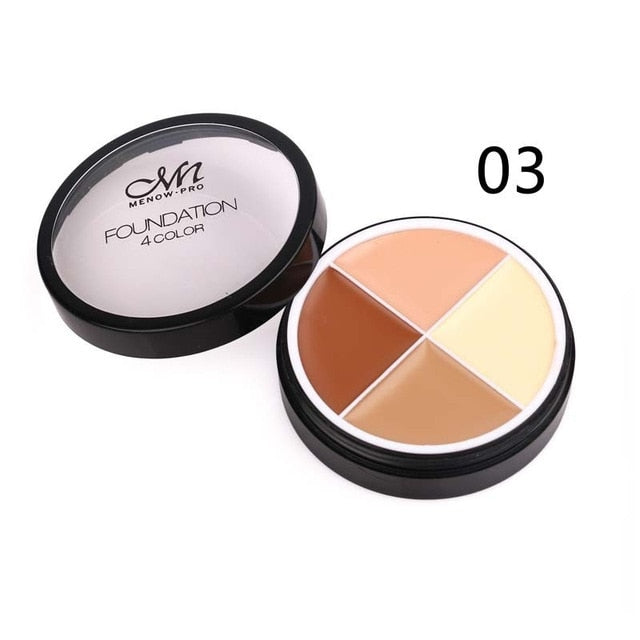 4 Colors Face Makeup Concealer Oil Control Full Cover Long-lasting Moisturizing Repairing Clear Smooth Beauty Makeup Skin Care