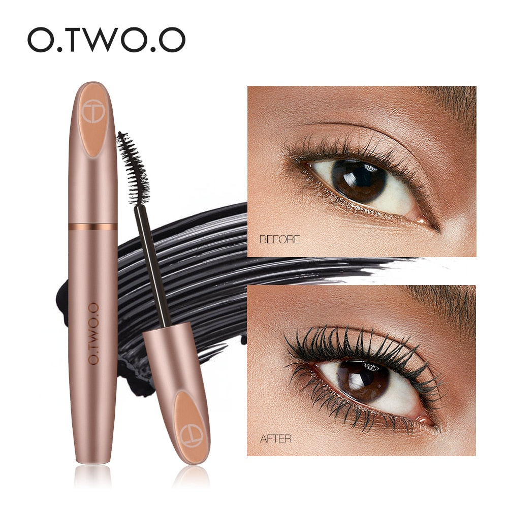 O.TWO.O 4D Silk Fiber Eyelash Mascara Cosmetics Mascara Waterproof Ink Rimel For Eyelash Extension Curling Thick Eye Lashes