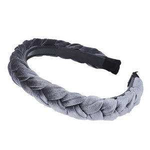 MOLANS Hair Accessories Wide Shiny Weaving Hairbands Braided Headband Hair Hoop Fashion Hair Bands Bezel Headdress