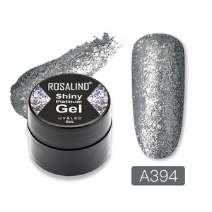 ROSALIND Gel Nail Polish Glitter Paint Hybrid Varnishes Shiny Top Base Coat For Nails Set Semi Permanent For Manicure Nail Art