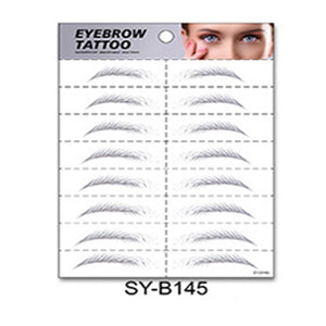 1pc Eyebrow Sticker Tattoo Ruler 3d Hair-like Eyebrow Tattoo Sticker Waterproof Lasting Makeup Water-based Eye Brow Tools