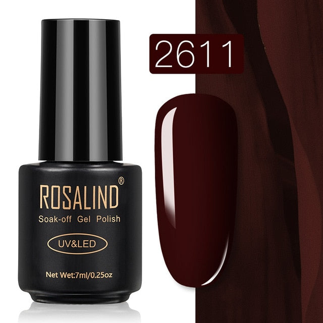 ROSALIND Gel Nail Polish Nail Art Vernis Semi Permanant UV Primer Manicure 7ML Top Coat Primer Gel Lak Hybrid Nail Polishes