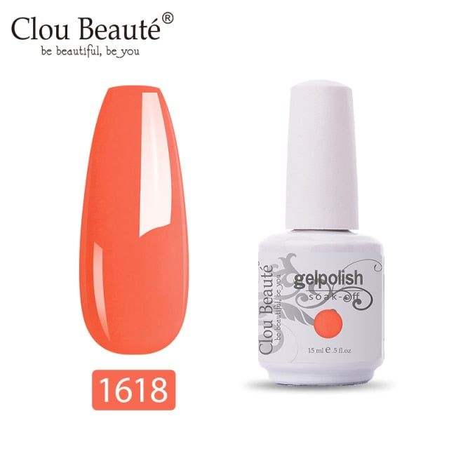 Clou Beaute Gel Nail Polish 439 Colors lakiery hybrydowe UV Gel vernis semi permanant uv Top Coat LED UV Gel Nail Polish Set