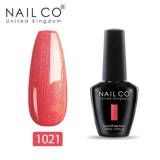 NAILCO 15ml Summer Obvious Fresh Fluorescence Color Series Gel Nail Polish Design Nail Art Glitter Manicure Set UV/LED Nails Gel