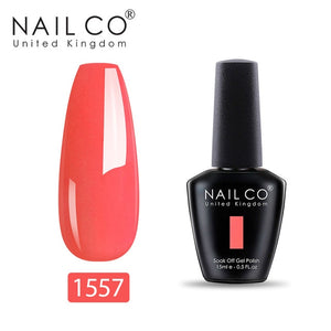 NAILCO 15ml Summer Obvious Fresh Fluorescence Color Series Gel Nail Polish Design Nail Art Glitter Manicure Set UV/LED Nails Gel