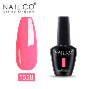 NAILCO 15ml Summer Obvious Fresh Fluorescence Color Series Gel Nail Polish Design Nail Art Glitter Manicure Set UV/LED Nails Gel