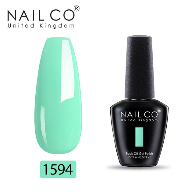 NAILCO 15ml Summer Obvious Fresh Fluorescence Color Series Gel Nail Polish Design Nail Art Glitter Manicure Set UV/LED Nails Gel