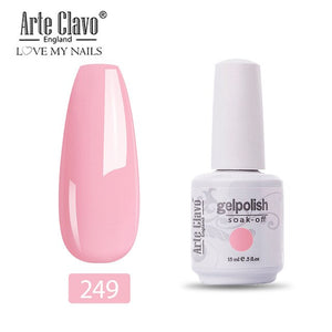 Arte Clavo 15ml Fluorescent Color Nail Gel Polish Fashion Long Lasting Nail Art Manicure LED Soak Off Neon Nail Lacqure Polish